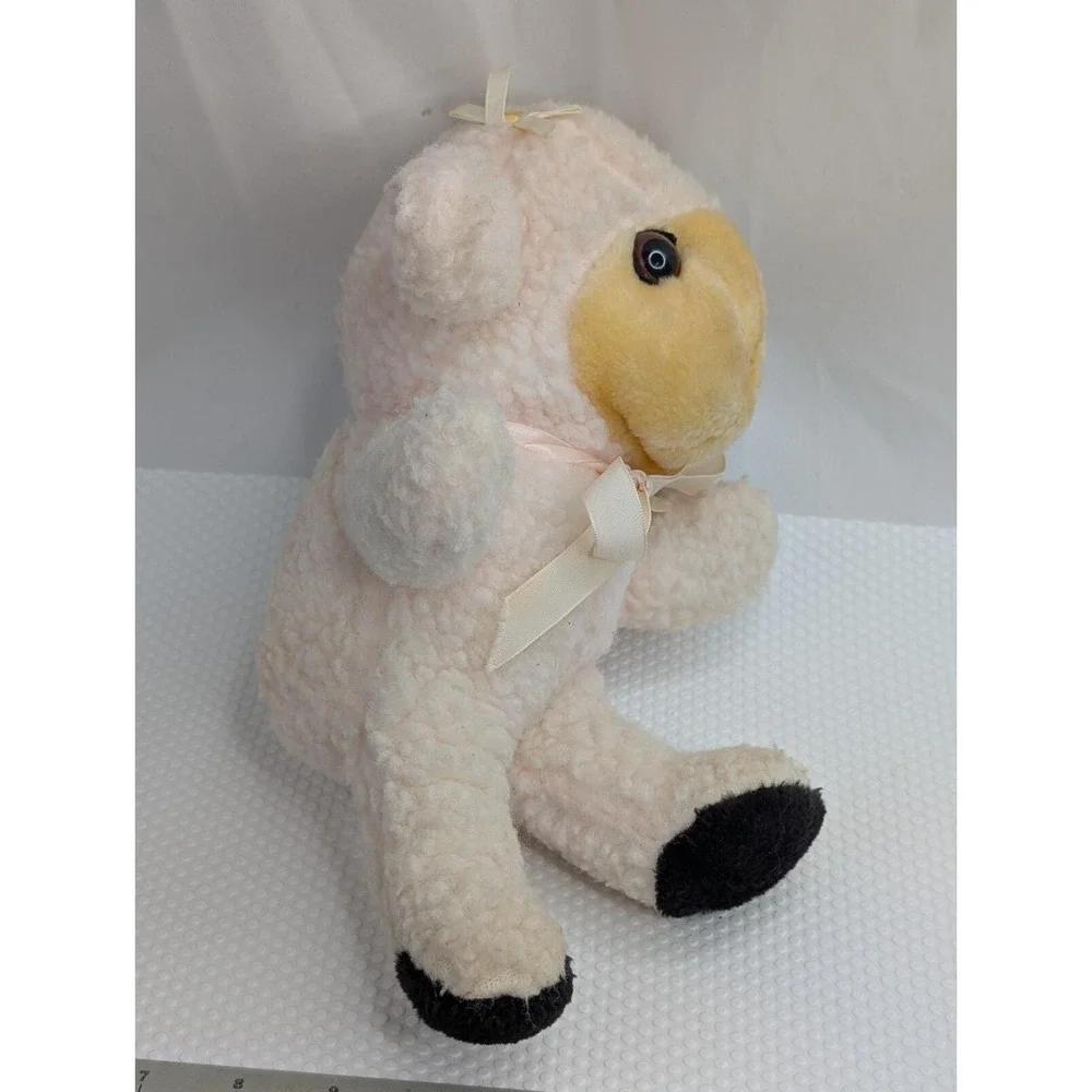 Lamb Sheep Plush Pale‎ Pink 12 Inch Stuffed Animal Toy